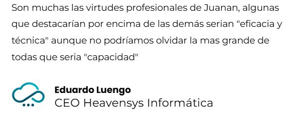 Reseña de Google de Eduard sobre ALZAT